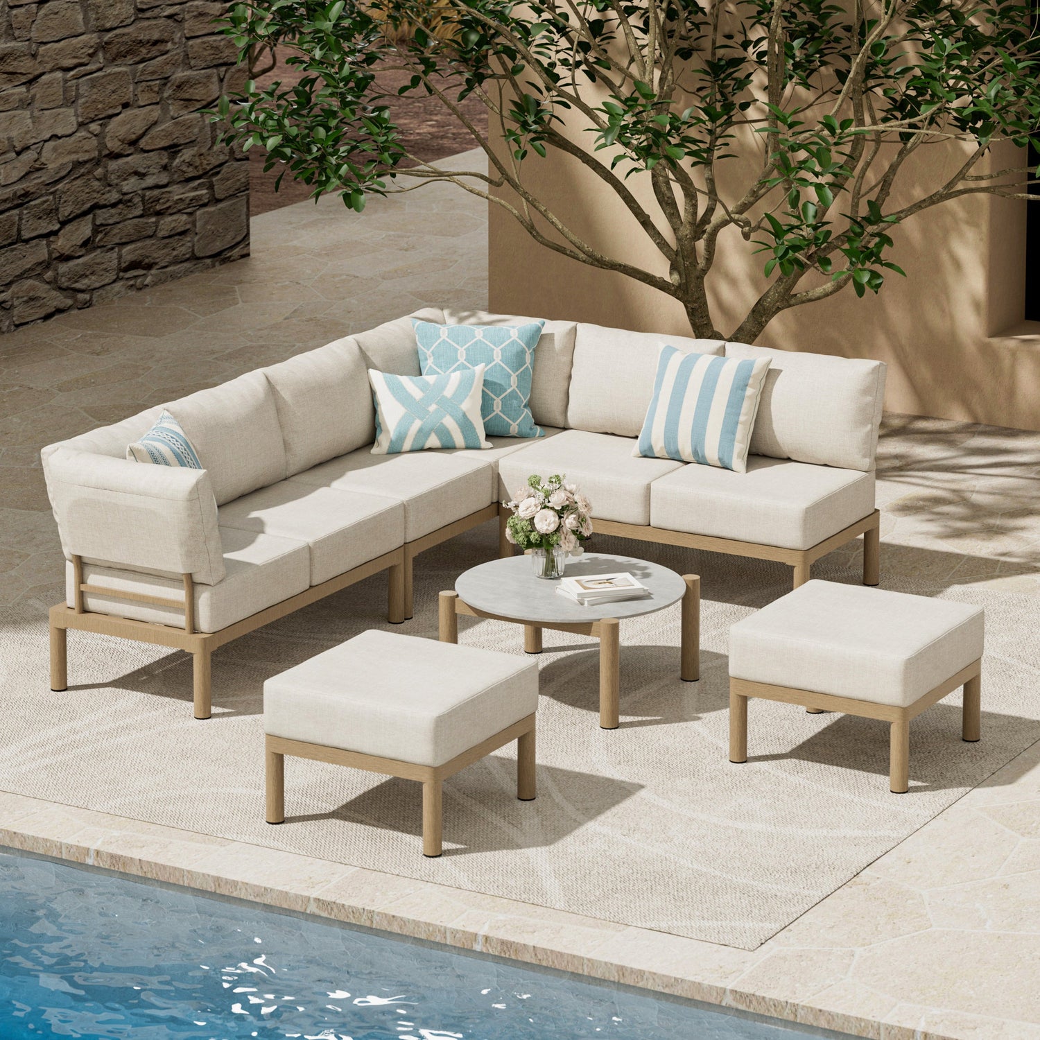 Outdoor Sectional Sofa Set